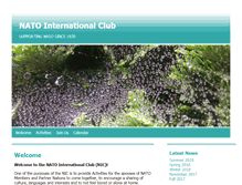 Tablet Screenshot of natointernationalclub.org